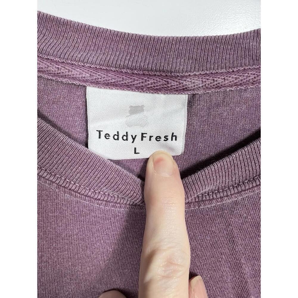 Teddy Fresh 2020 IS OVER AND MY LIFE STILL SUCKS Long Sleeve Purple Sz L Men - Picture 4 of 7